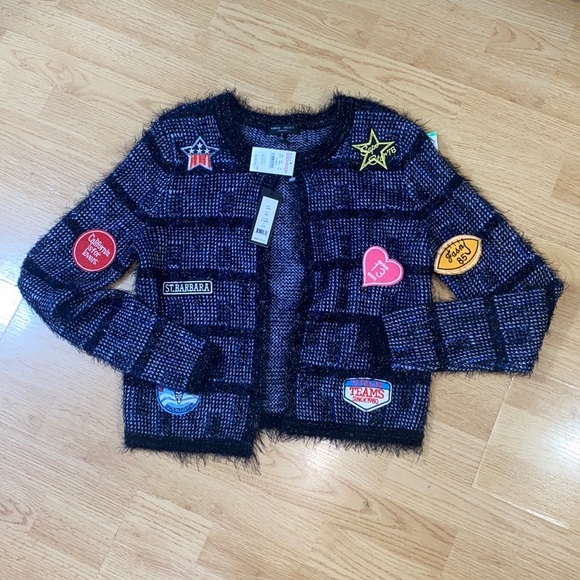 Romeo & Juliet Couture Patch Cardigan NWT Small - Picture 7 of 8